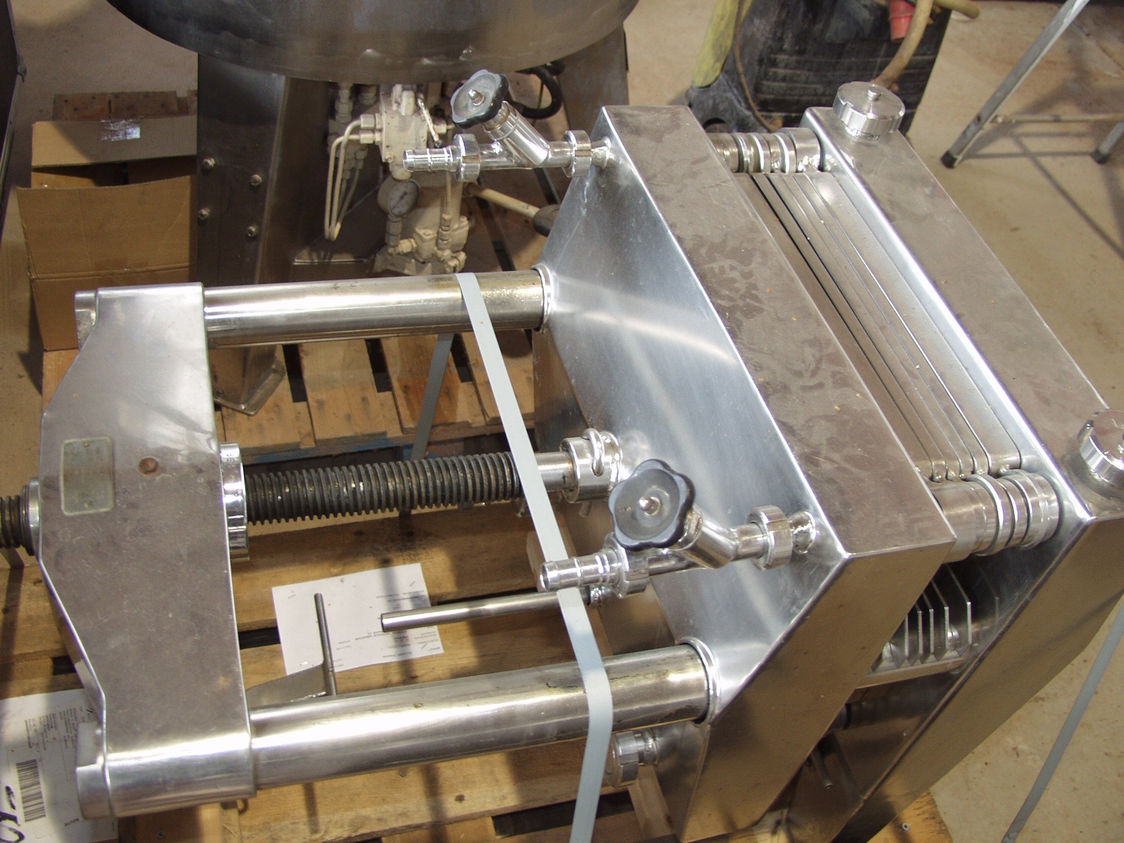 Stainless steel filter press