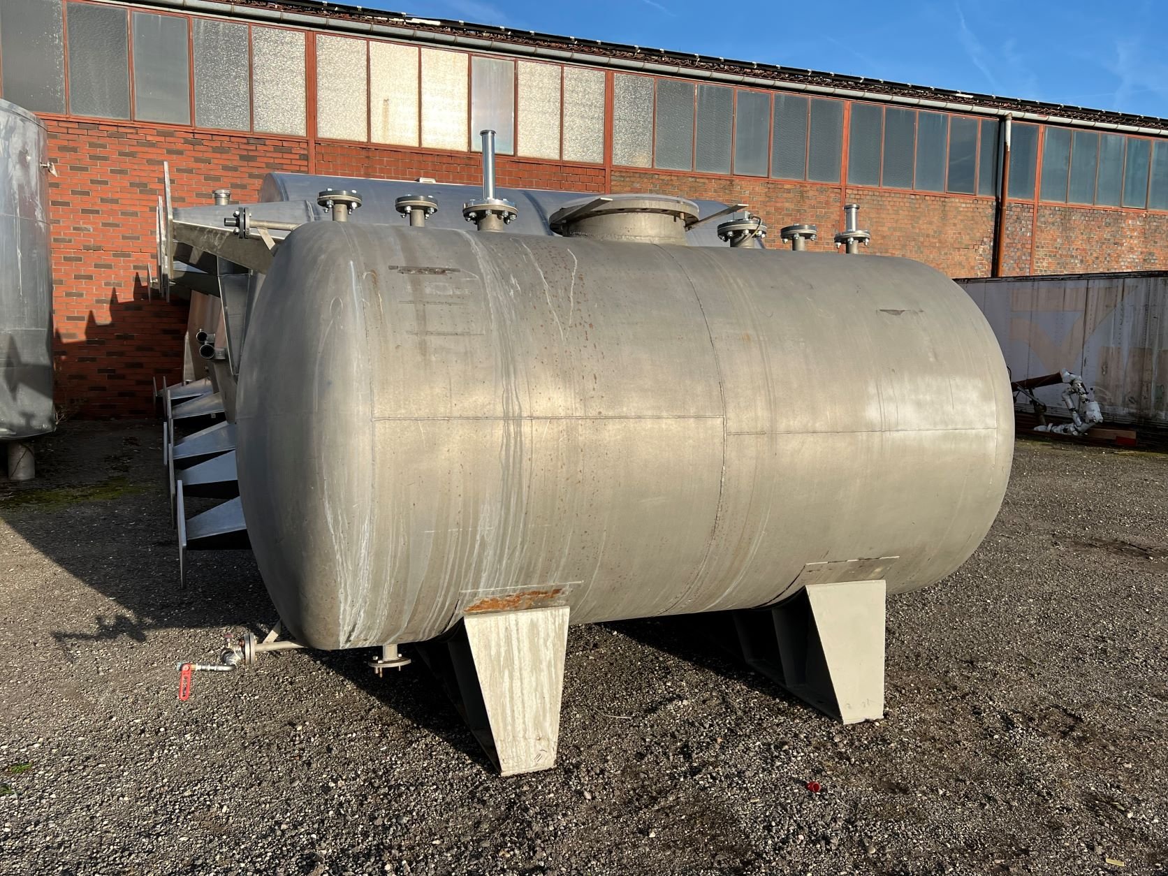 Stainless Steel Tank lying