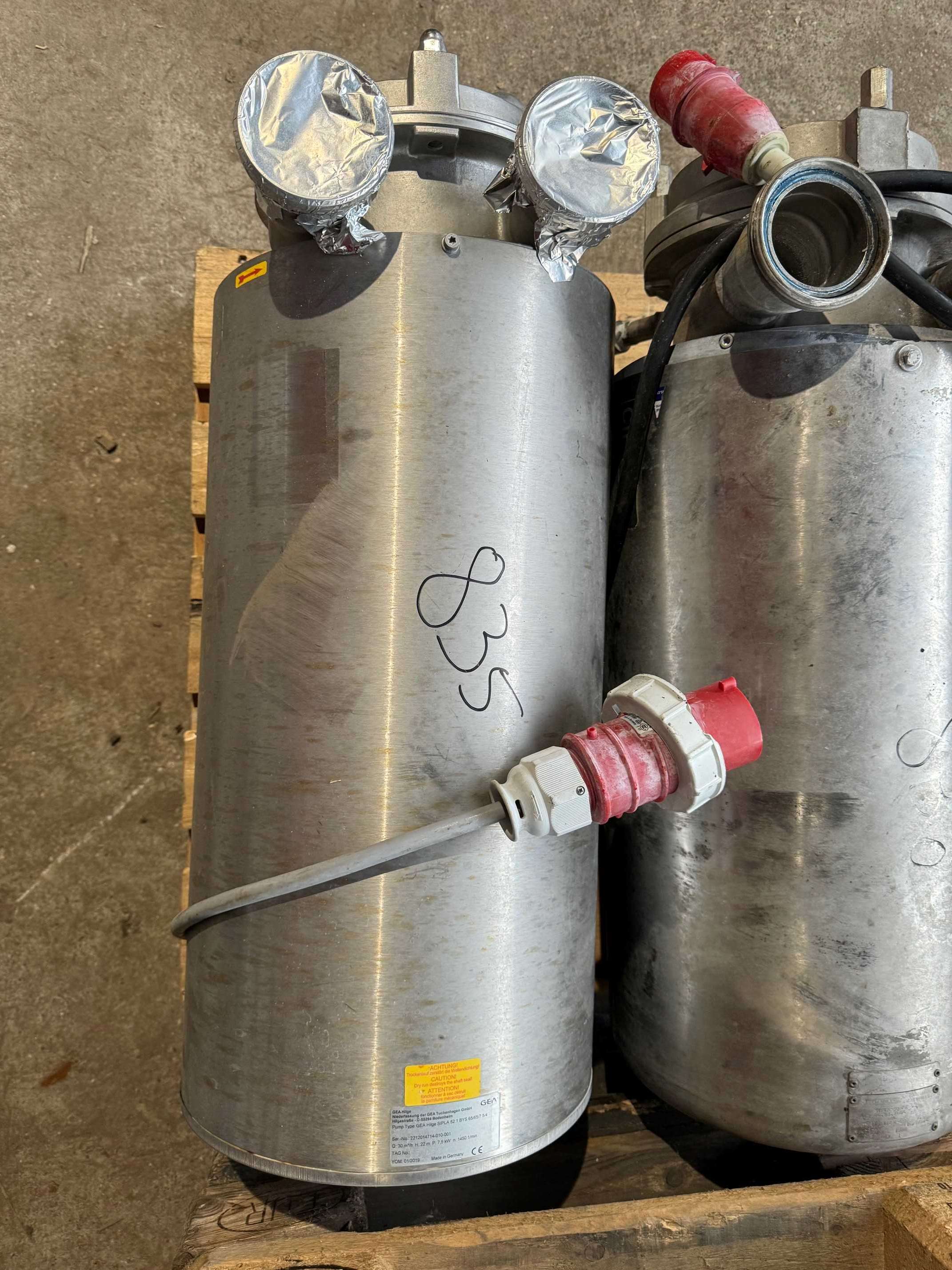 Hilge SIPLA 52.1 BYS 65/65/7,5/4 Centrifugal Pump used 3