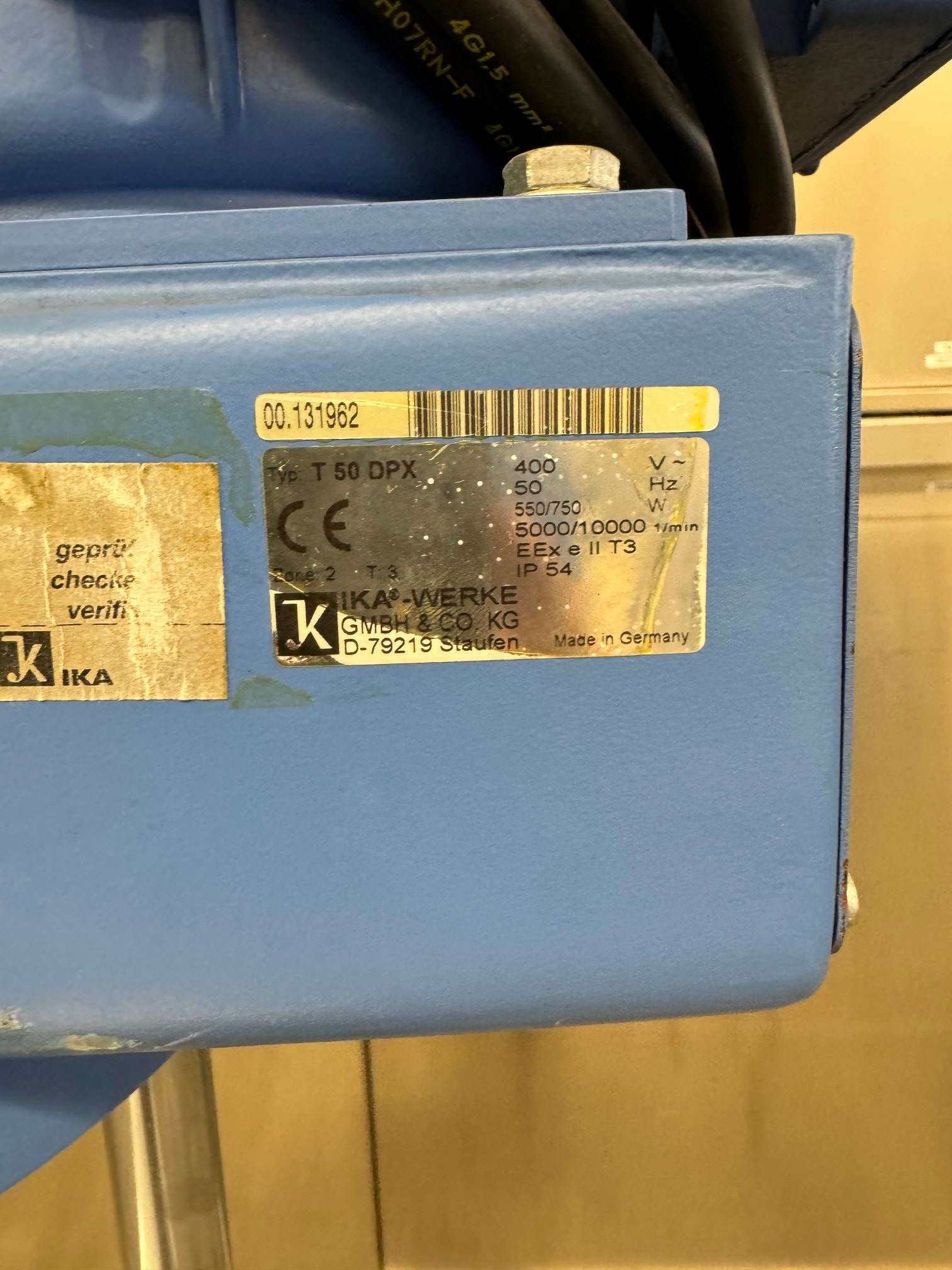 Inline homogenizer 9