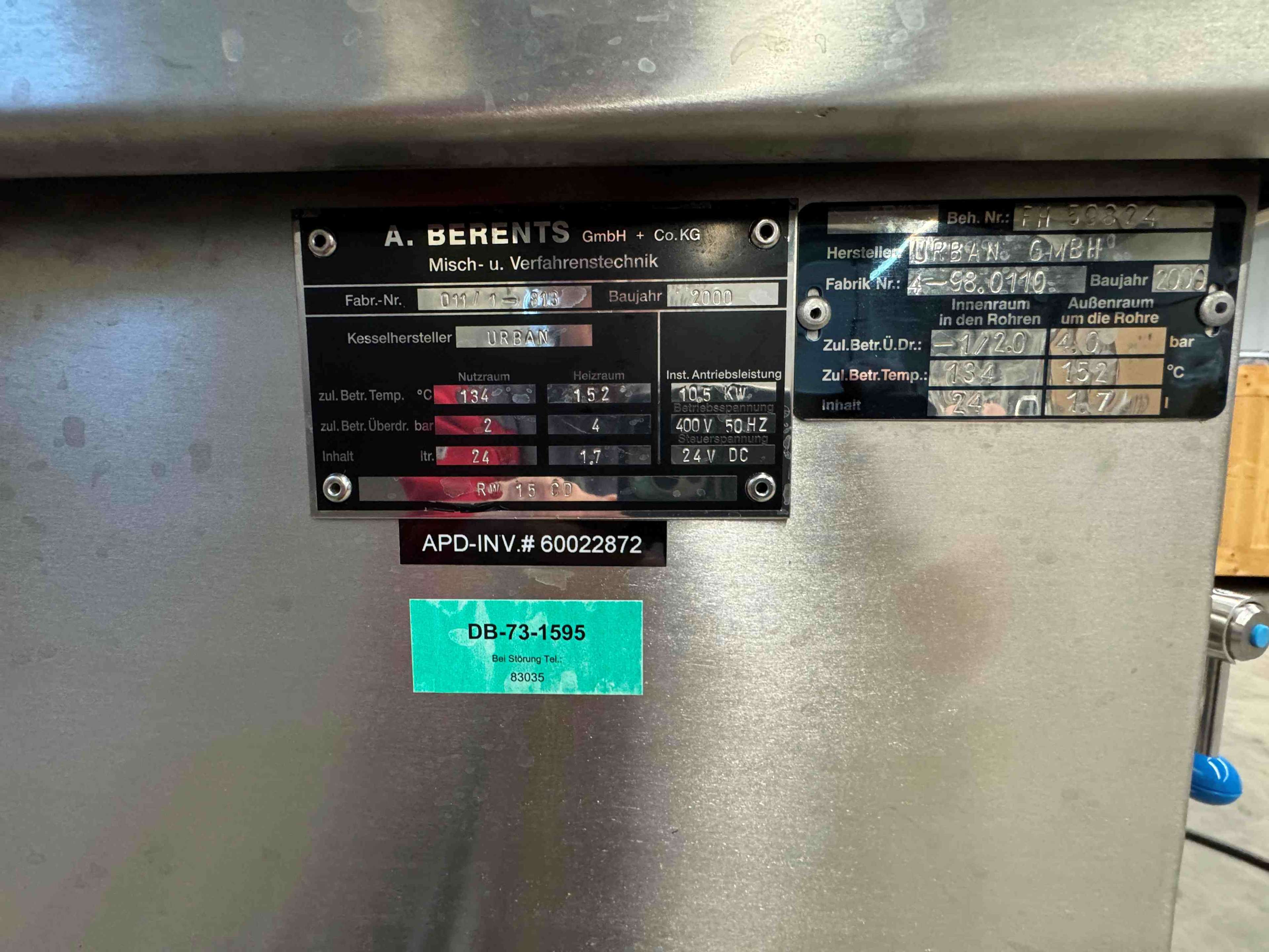 Becomix RW 15 CD Homogenising Mixer used 7