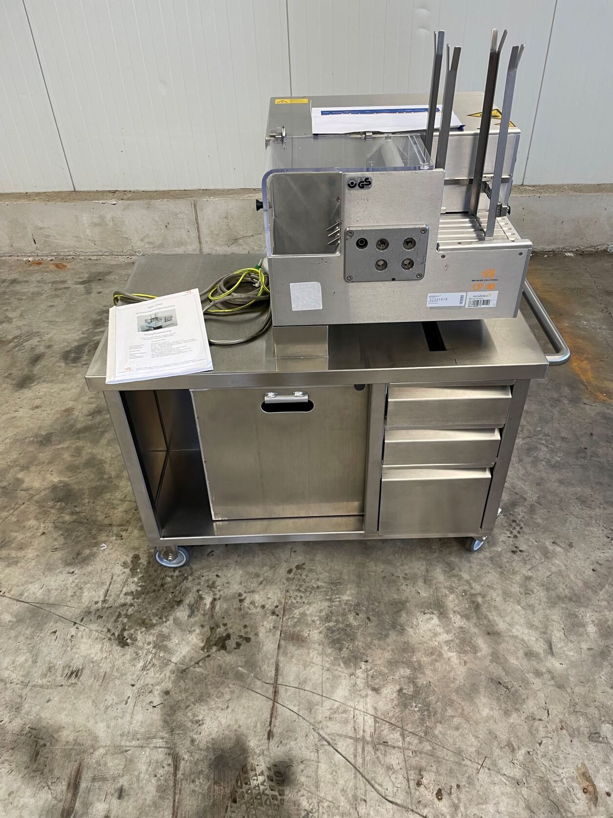 Deblister machine