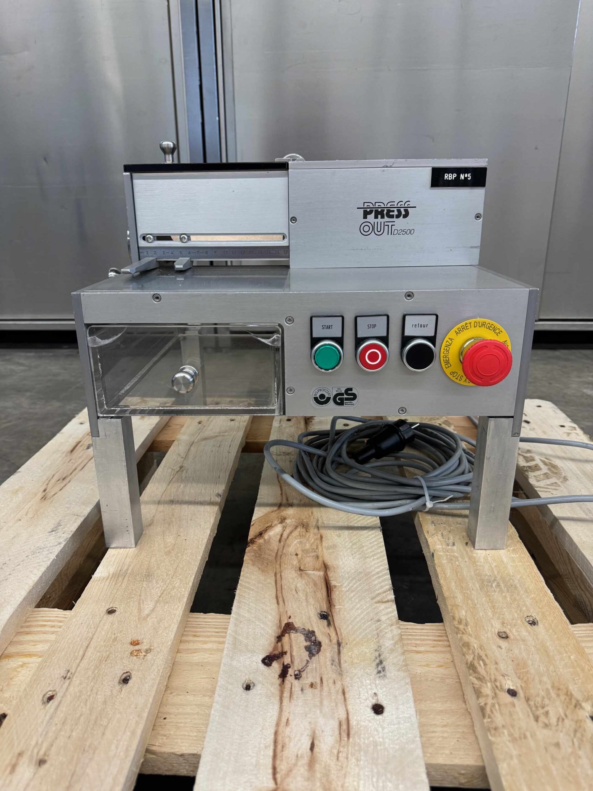 Deblister machine