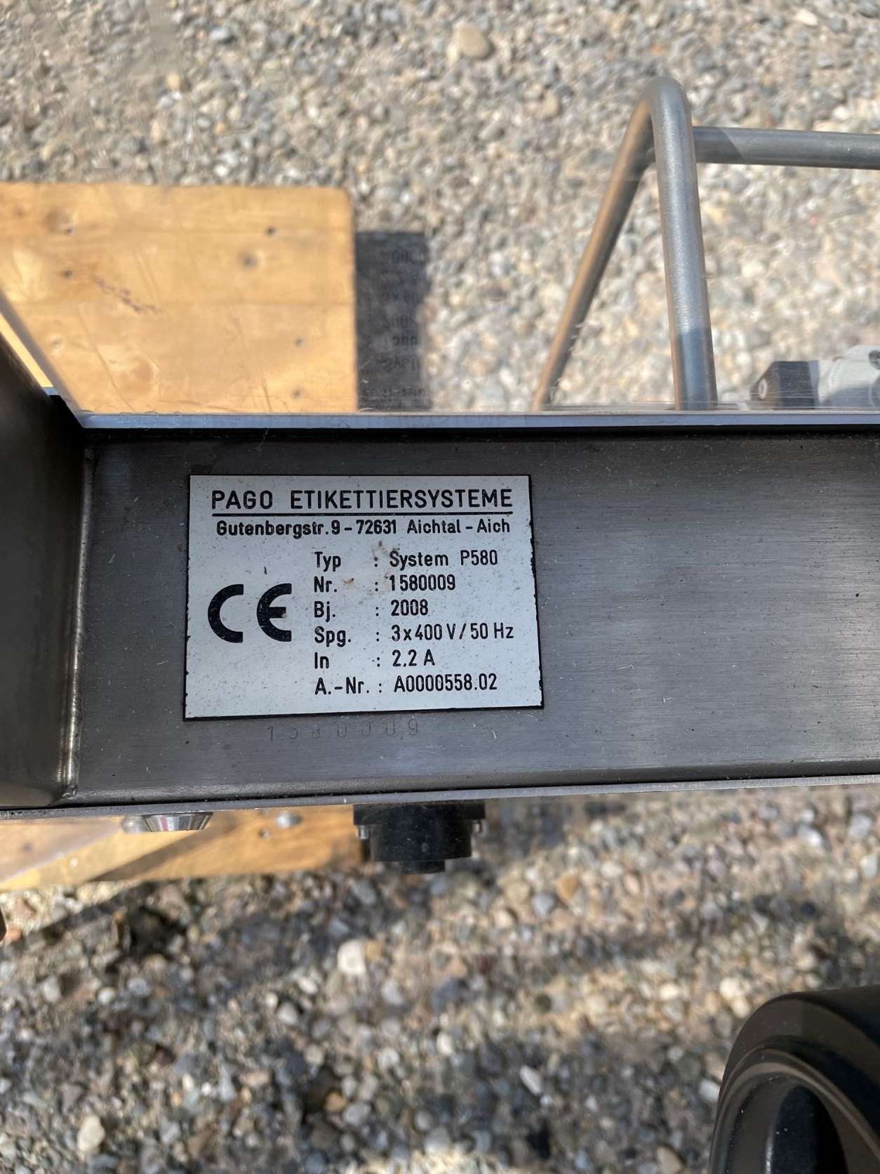 Pago System 580 Labelling Machine used 7