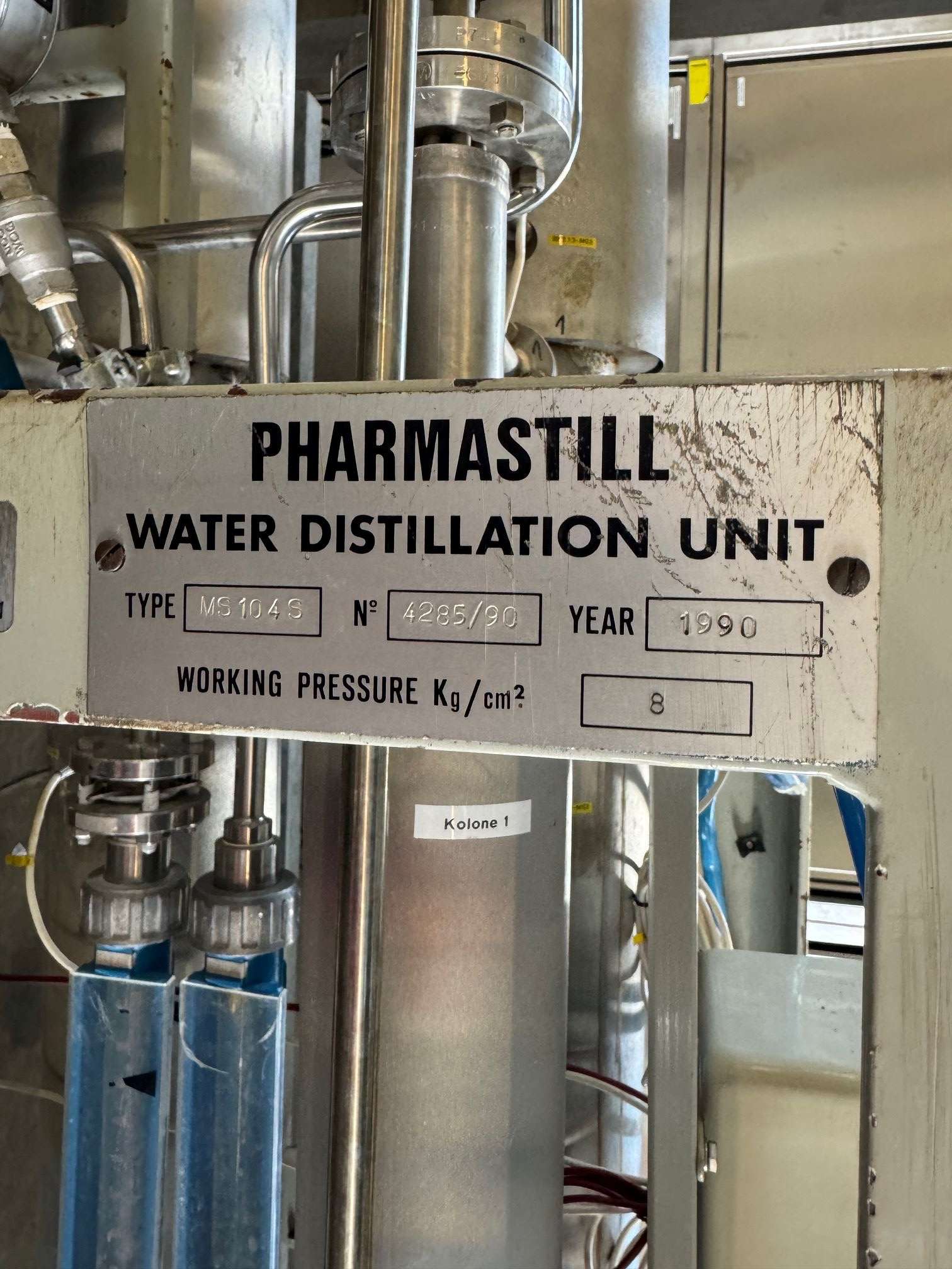 Water distillation plant 7
