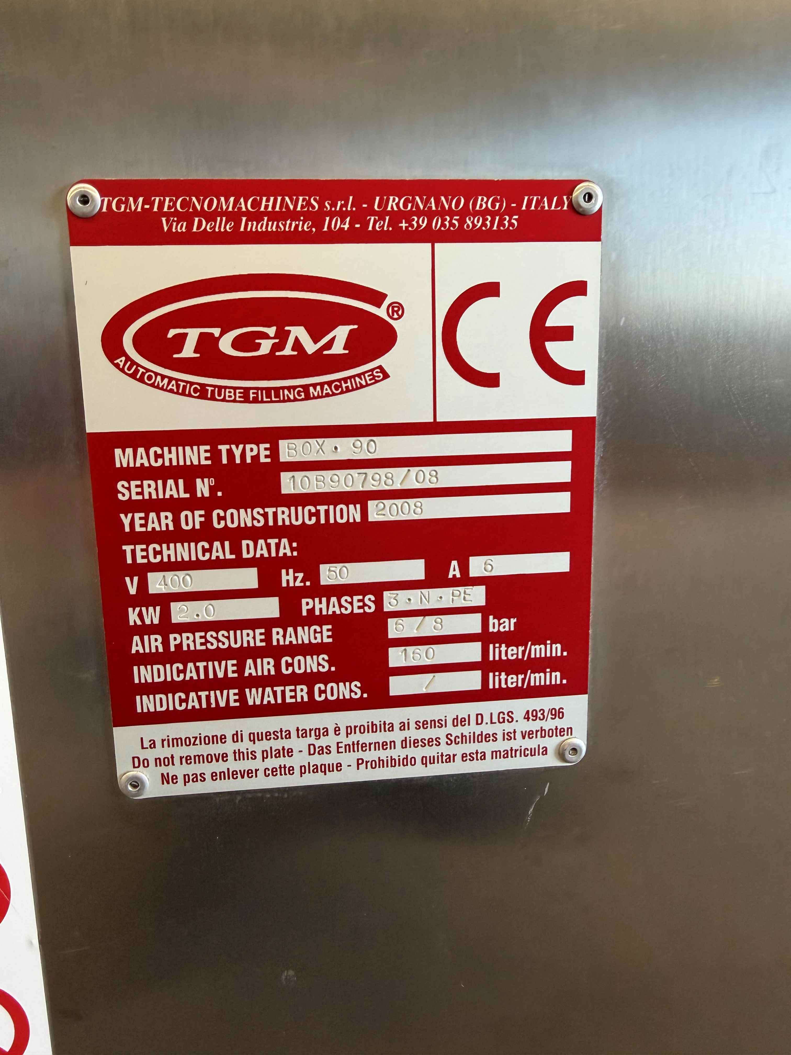 TGM Box 90 Cartoning machine used 11