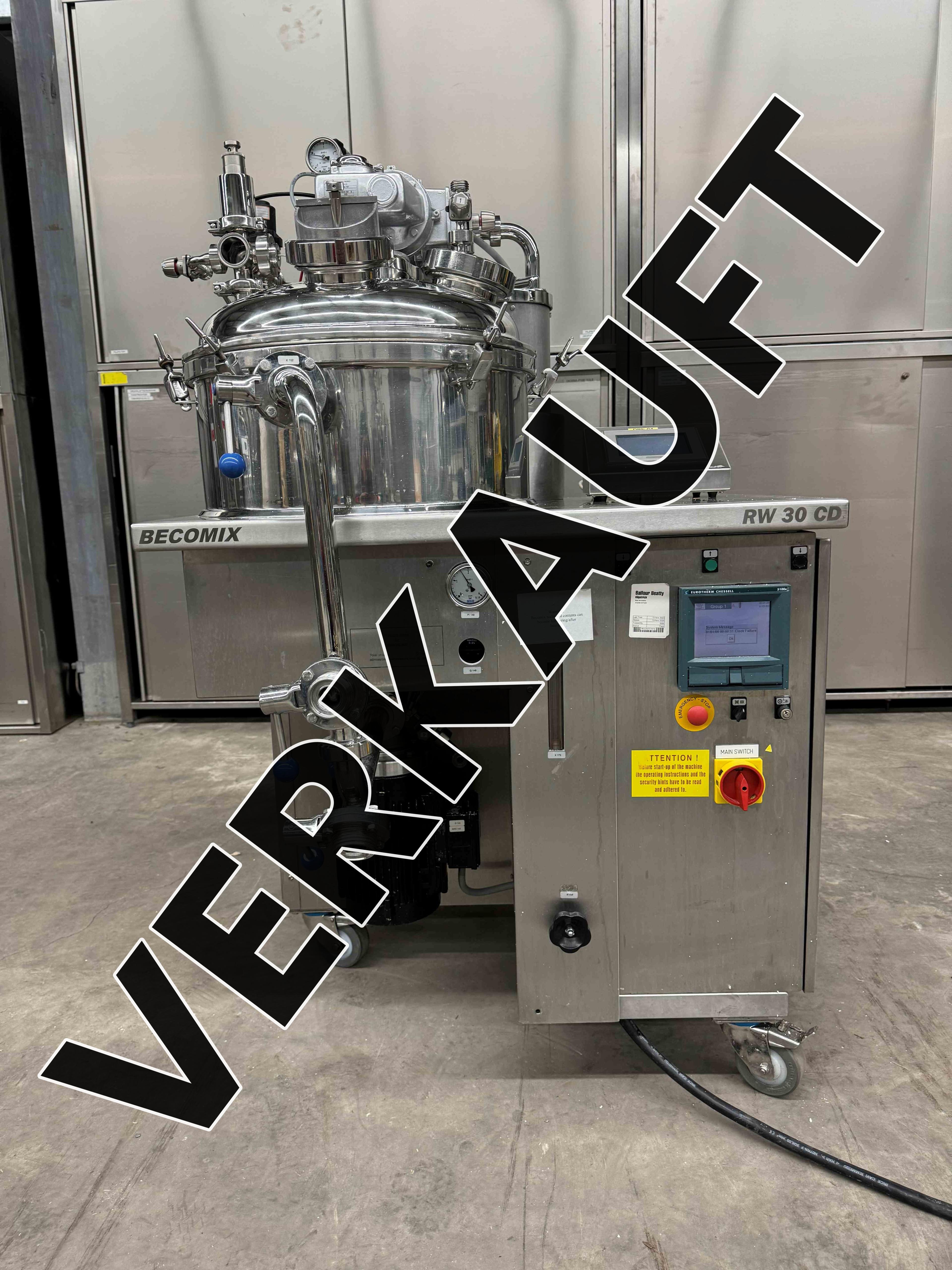 Gebrauchte Machines Becomix RW 30 CD Homogenizing mixer used - Becomix - Industriemaschine kaufen bei GS-INDUSTRIESERVICE Heidenheim