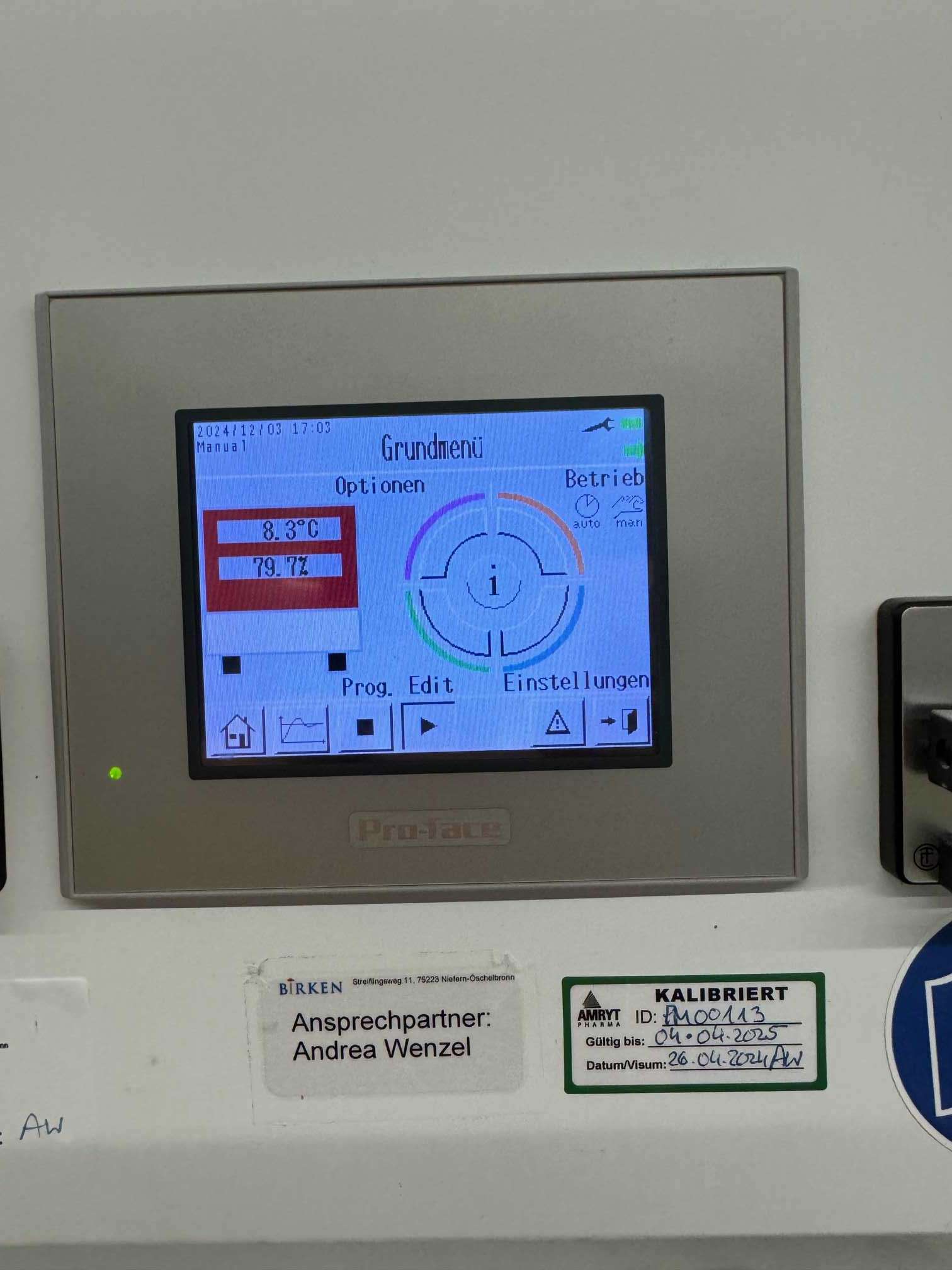 Test cabinet for stability tests 4