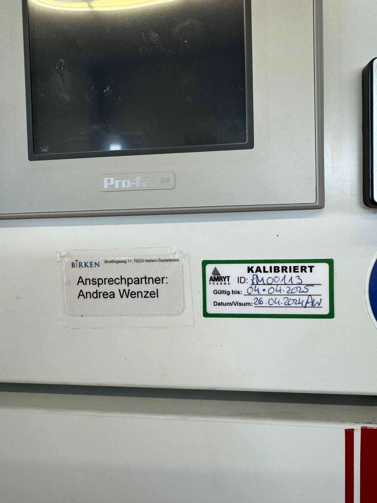 Test cabinet for stability tests 7