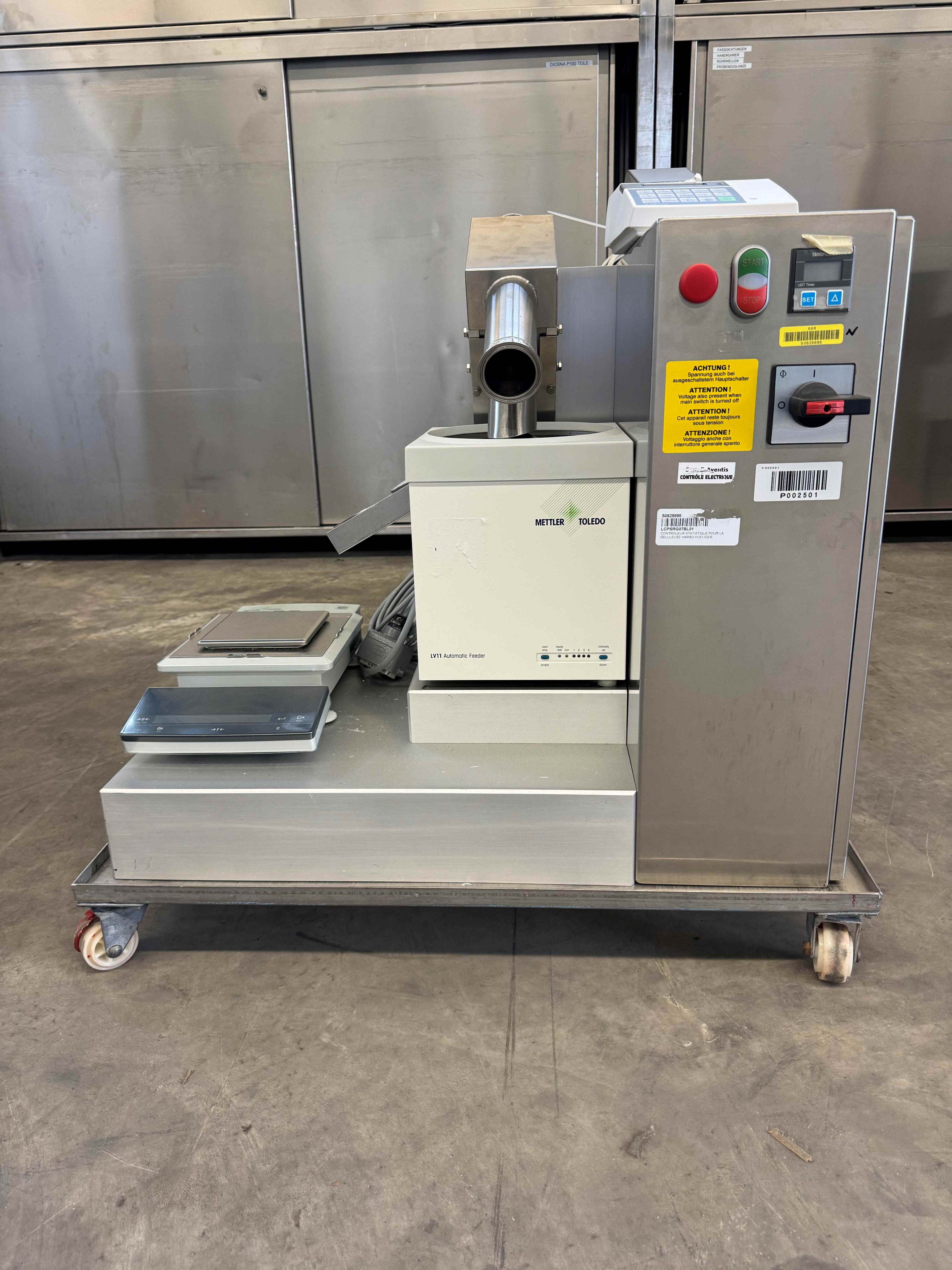 Fully automatic capsule weighing unit