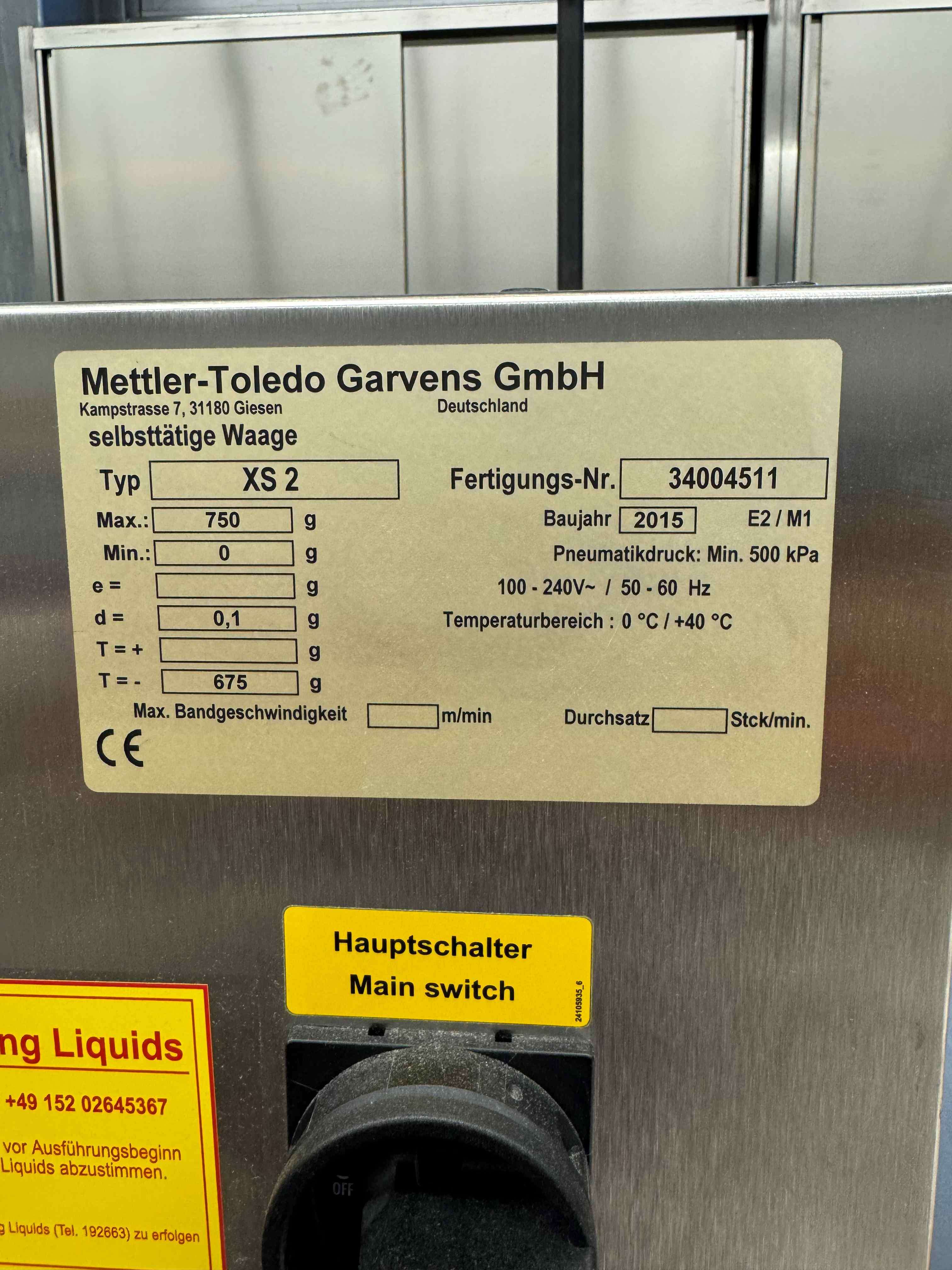 Control weigher 7